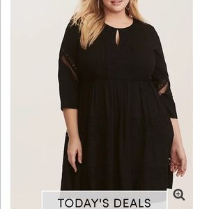 TORRID BLACK SKATER DRESS